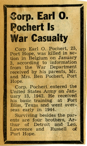Earl Pochert - Death Notice