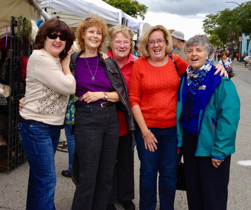 Lynn Pedlar, Sioux Goodman, Sue McGill, Patty Hensley, Emily Reid - Photo by Lynn Pedlar (Reunion 2013)