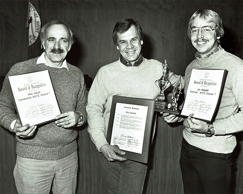 Mike Kalush, Jerry Stanecki and Jim Meredith - The Great Gar Hunt Award - Photo contributed by Jim Meredith