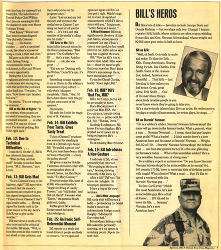 The Detroit Free Press Managazine - April 14, 1991