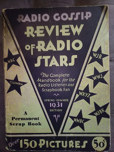 Radio Gossip Review of Radio Stars - 1931 Edition