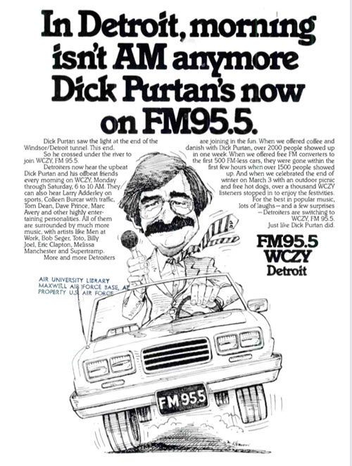 WCZY Advertisement from 1983