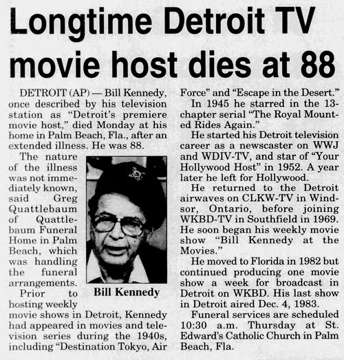 Bill Kennedy Dies